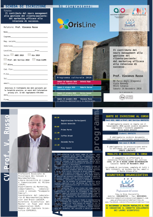 AIO ANDI PROFESSIONISTI DEL SORRISO VINCENZO RUSSO MARKETING NEURO MANAGEMENT SABATO 24 NOVEMBRE